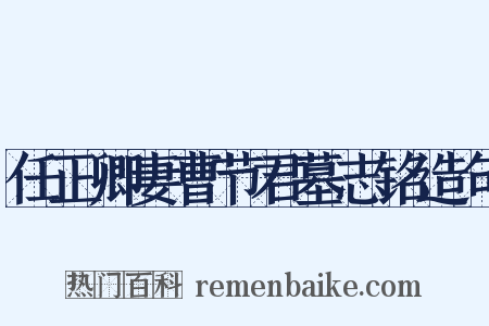 任正卿妻曹节君墓志铭造句是什么意思的图片